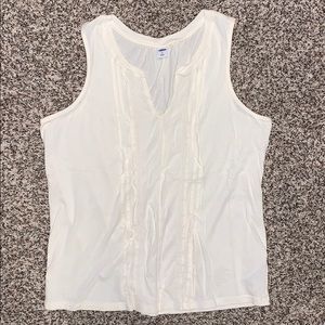 Old Navy White Sleeveless Blouse